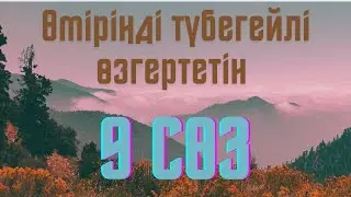 Өмірді түбегейлі өзгертетін 9 СӨЗ. #сөзқұдыреті #аффирмациясөздер #сөзтүзелмей