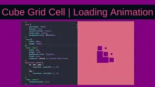 #10 Cube Grid Cell | Loading Animation | HTML CSS | WebDesign | ThinhPham