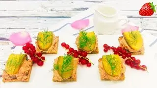 Закуска с куриным паштетом