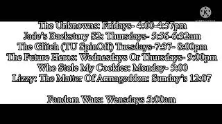 Episode Schedule