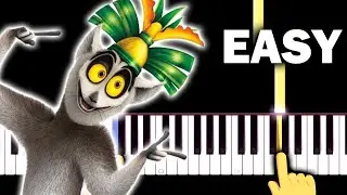 Madagascar - I Like to Move it Move it - EASY Piano tutorial