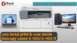 Cara unduh dan instal driver printer, scan mesin fotocopy
