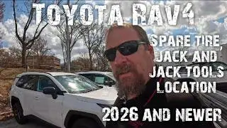 2026 Toyota Rav4 Spare tire, jack and jack tools location