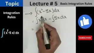 Basic integration rules | Basic Integration Rules and Formulas lecture - 5