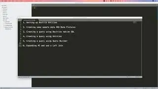 Symfony 3.4 step 1 DQL Intro