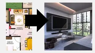 Fastest way to create interior Modelling and Rendering |  3Ds Max + Corona Render for Beginners