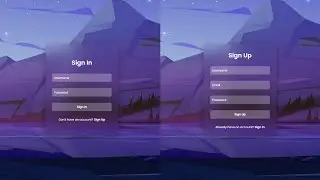 Glassmorphism Sign In & Sign Up Form Using HTML & CSS