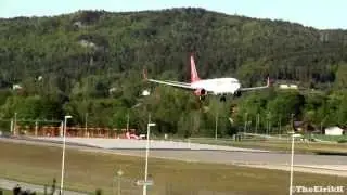 Corendon Airlines B737-81BWL New Livery and Scimtars @ Kjevik