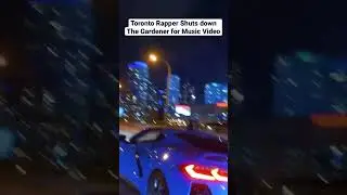 Toronto Rapper Shuts down The Gardener for Music Video #toronto #fyp #6ix