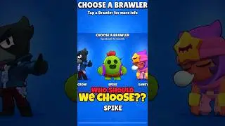 Brawl Stars Spike or Crow/Sandy (Free Gift Brawler) 
