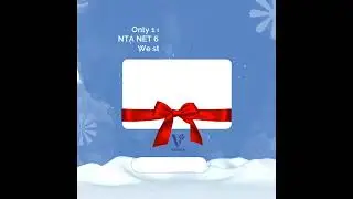 NET/JRF 6 months online course June 2024 - 1 day left to avail Special Offer!