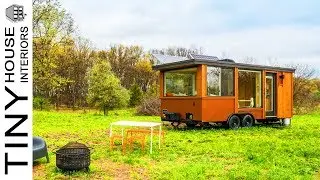 Gorgeous Modern The Glass Tiny House Escape in the Hudson Valley | Tiny House Interiors