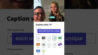 Adobe Express Caption Video!