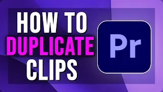 How To Duplicate Clips In Premiere Pro | Fast Keyboard Shortcut | 2025