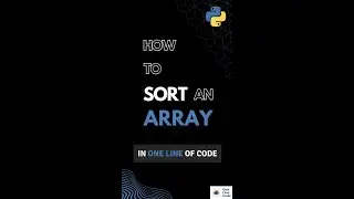 Sort an Array in One Line Code