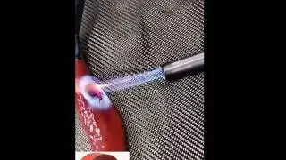 Silicone Rubber Coated Fiberglass Fire Sleeve Burning Test | Kingdaflex