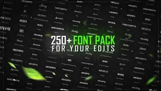 250+ Font Pack 🔥: Level Up Your Edits!! || Prajapat Am