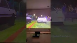 Initial D on 4K Peojector! #initiald #jdm #drift #drifting