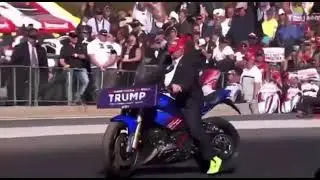 Donald Trump Drives Away from Butler Shooting on his Motorcycle