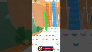 Bridge Race 3D game in MAX LEVEL ( Level - 183 ) #shorts #gaming #bridgerace