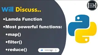 Python Lamda function & map(), filter(), reduce() functions | Python | Session 15 
