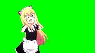[Chroma Key] Maid Gabriel (Gabriel DropOut) - Green Screen