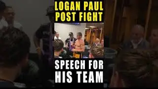 Logan Paul Gets Emotional While Giving Post Fight Speech!