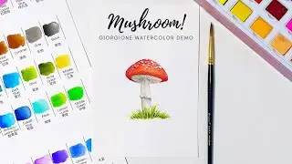 Watercolor Mushroom Demo | How to Paint a Mushroom | Kids Book Illustration
