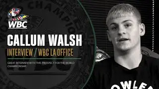 Callum Walsh interview at the WBC LA Office