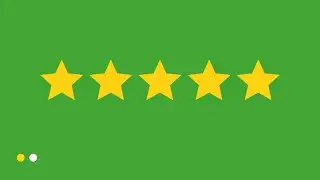 5 star rating green screen