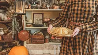 A Cozy Rainy Day at Cinnamon Cottage 🍂 Fall Cleaning & Baking | Cinematic Cottage Kitchen ASMR