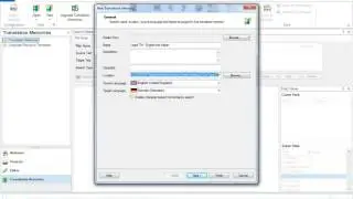 1 - Creating a new Translation Memory in SDL Trados Studio