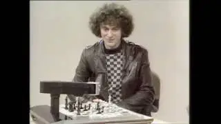 John Nunn and chess-playing robot in 1983