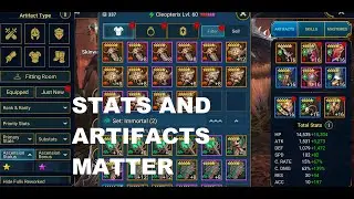 Raid Shadow Legends: Artifacts and Stats Matter.