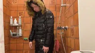 Black thick snowsuit bath:)