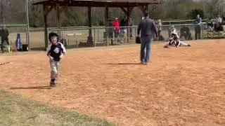 Liam’s 1st hit in Coach Pitch/T-ball