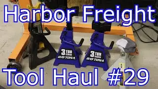 Harbor Freight Tool Haul #29: Blue Daytona 3 Ton Jack Stands and Pads