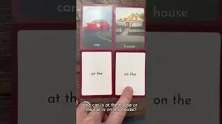 English Prepositions of Place Lesson | Prep It Cards | On the or At the 