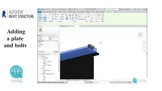 How to add a plate and bolts in Revit Structure