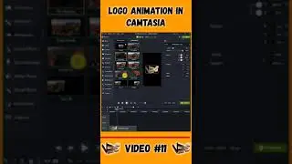 How to do Logo Animation in Camtasia Video Editing Tutorial | #Camtasia #shorts