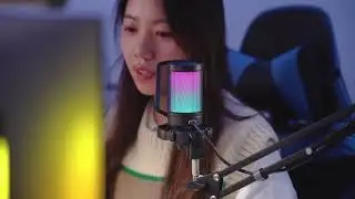 Fifine Gaming Microphone A6T Set with Mute Button/RGB /Arm Stand 😉 Welcome To review!