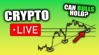 CRYPTO LIVE - CAN BITCOIN BULLS HOLD AS STOCKS RALLY?