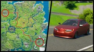 Drive a car from Retail Row to Pleasant Park in less than 4 minutes - Season 3 Week 8 Challenges