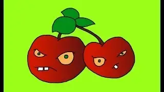 Step by step guide Cherry Bomb plants vs zombies 2 How to draw? Вишнёвая бомба нарисовать