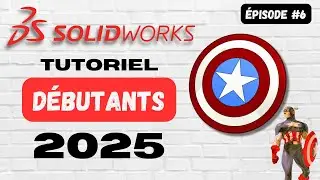 Dessiner le Bouclier de Captain America avec Solidworks 🦅 | Formation Solidworks et Impression 3D