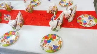 Dschungelparty Tischdekoset für 8 Kids
