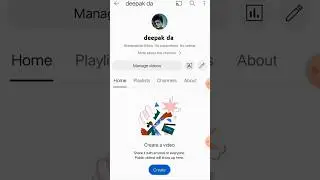 create new YouTube channel 😃😎