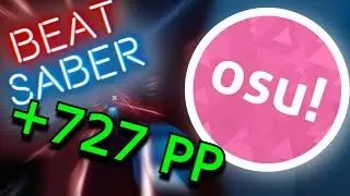 OSU! player tries BEAT SABER