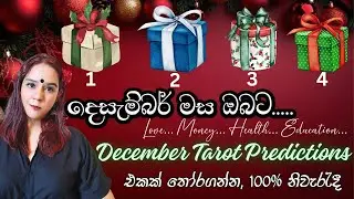 දෙසැම්බර් මස ඔබට December Predictions Tarot Pick A Card Reading Sinhala