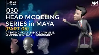 3D Head Modeling Series in Maya - Part 05 | Maya | Tutorial 30 | URDU / HINDI with ENGLISH (SUB)